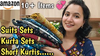 Beautiful 10+ Amazon Suits , Kurta Sets \u0026 Short Kurtis Haul 💕| Neema's Corner