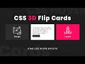 CSS Card Hover Effects | 3D Flip