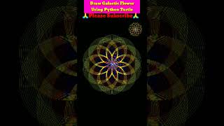 Draw Galactic Flower Using Python Turtle|How to Draw Flower in Python#shorts #youtubeshorts