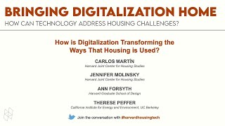 Bringing Digitalization Home: How Can Technology Address Housing Challenges? | Panel 4