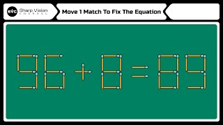 Move 1 Matchstick to Fix the Equation | Matchstick Puzzle Game No43