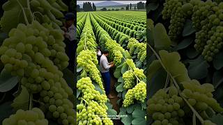 Harvesting grapes in the vineyard