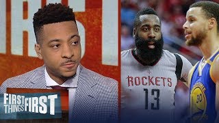 CJ McCollum: Game 1 sets the tone in Warriors - Rockets playoff series | NBA | FIRST THINGS FIRST