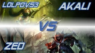 ► LoLPoV - Akali vs Zed [Mid] (League of Legends Live Commentary)