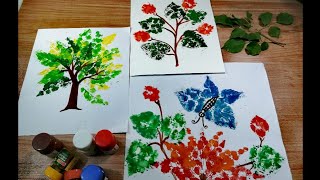 Print making drawing |step by step Print making ideas at home for KVS students |