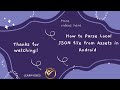 Android Studio Tutorial: How to Parse Local JSON file from Assets in Android | #learnvibes