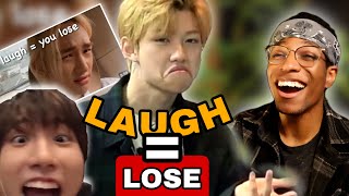 Stray Kids You laugh? You lose! challenge REACTION!!