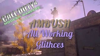 »» All Working AMBUSH Glitches on Modern Warfare Remastered -- COD4 Glitches ««