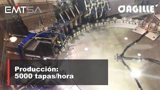 EMTSA Máquina Colocadora de Sílica para Tampas