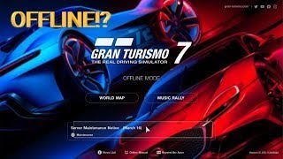 Gran Turismo 7 Offline Mode