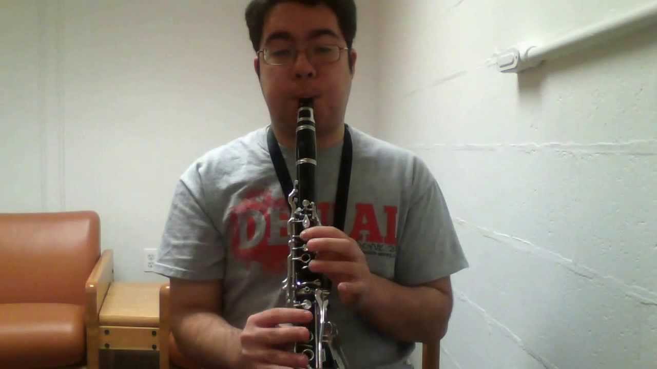 Clarinet Concert B Flat Major Scale - YouTube