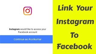 How To Link/Connect Instagram To Facebook Page On Android Mobile & Ios
