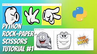 Python / Tkinter - Rock Paper Scissors Game Tutorial for Beginners - Part 1/3