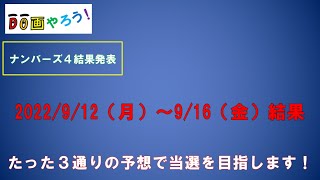 ナンバーズ４結果　ストレート、ボックス当選を目指して第6037回～第6041回を予想した結果！