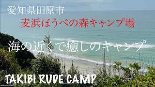 【ソロキャンプ】海の近くで癒しのキャンプ。波の音とホルモンの焼ける音に心が浄化されました。#麦浜ほうべの森キャンプ場#野外鉄板#ソロキャンプ#牛ホルモン