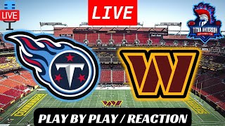 Tennessee Titans Vs Washington Commanders Week 5 Free Live Stream Reaction Scoreboard Highlights