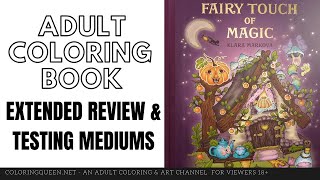 Fairy Touch of Magic Coloring Book Review | Klara Markova