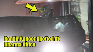 Ranbir Kapoor Spotted At Dharma Office | Viralbollywood