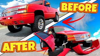SQUATTED TRUCKS But Parts Fall Off Every 1 Second in BeamNG Drive Mods!