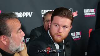 CANELO CALLS ABEL SANCHEZ AN IDIOT "YOU WANT ME TO COME FORWARD LIKE A JACKASS?"