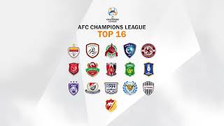 Asian Club TOP 16 Rank - AFC Champions League 2022 Round 16