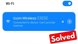 Fix connected to device can't provide internet xiaomi redmi | wifi connected but no internet access