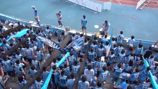 2015年7月25日 川崎 VS 清水 試合前 選手アップ開始～Gゾーン応援風景