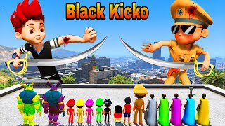 LITTLE SINGHAM WITH SHIVA KICKO SHINCHAN FOUND BIGGEST EVER KICKO IN GTA 5 #14