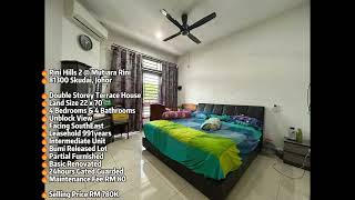 🔥Rini Hills 2 @ Mutiara Rini Double Storey Terrace 22x70 Basic Renovated Furnished Unblock View G\u0026G