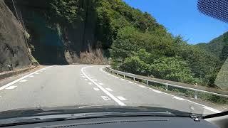 【国道418号】道の駅 遠山郷 から 長野県下伊那郡ふるさと味覚小屋付近