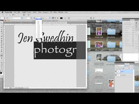 Creating a watermark in Photoshop Creating a watermark in Photoshop