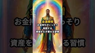 【金運爆増】お金持ちがこっそり実践する資産を引き寄せる習慣