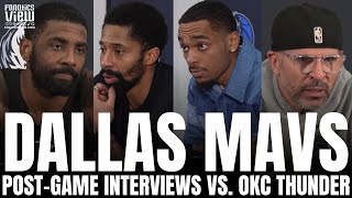 Kyrie Irving, Spencer Dinwiddie, PJ Washington \u0026 Jason Kidd Recap Dallas Mavs Win vs. OKC Thunder