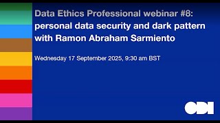 DEP webinar #8 Personal data security and dark pattern with Ramon Abraham Sarmiento