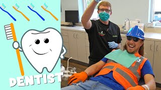 Handyman Hal visits the Dentist | Dentist visit for Kids | Learn about Dentist Office