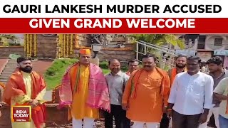 Journalist Gauri Lankesh's Murder Accused Given Grand Welcome In Vijayapura