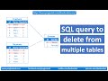 Sql query to delete from multiple tables