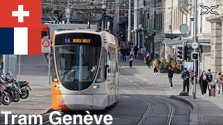 🇨🇭 🇫🇷 Tram Genève | Crossing the Swiss French border by tram | International tra