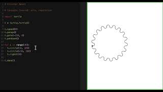 Spiral Waves in Python Turtle #art #coding #python #graphics #fun #turtle