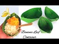 How To Make Banana Leaf Plate | Banana Leaf Container DIY | Banana Leaf Cutting | Leaf Plates Making