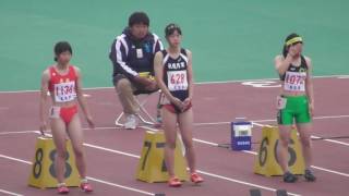 女子100m決勝B組_第70回札幌支部高校陸上20170524