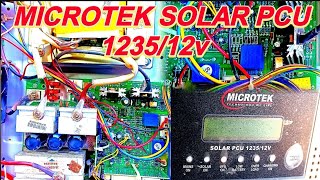 Microtek solar PCU 1235/12 volt Microtek inverter on off problem how to repair Microtek inverter PCU