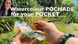 🎨Minimalistic Plein Air Kit for painting out with watercolour | Woomer Pocket Paint Set Review