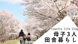 【田舎暮らしVlog】古民家ルームツアー/メダカ飼育/巻き寿司弁当/sakura/old house tour/sushi roll bento