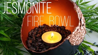 Jesmonite and Druzy Fire Bowl