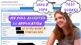 How I got into AA School 🥳 My full CASAA App
