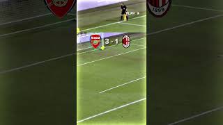 Arsenal vs AC Milan Penalty Shootout 🔥