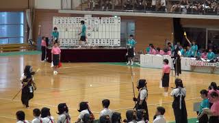 2017年　なぎなた団体　大垣商vs古川黎明　予選Gブロック