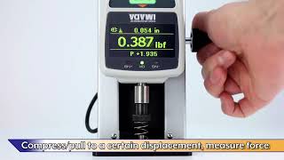 Imada ZTS/ZTA Series Force Gauge Spring Compression Testing