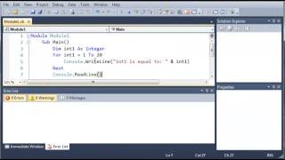 Visual Basic Tutorial 26 For Next Loop